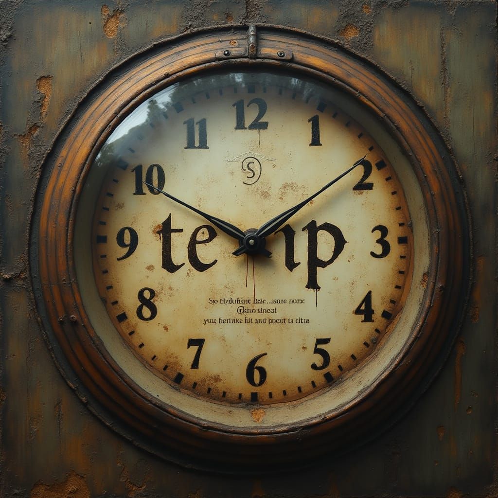 AI Generated Image of the Word Temp