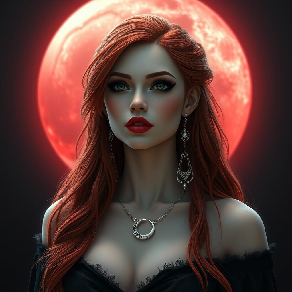 Stunning Goddess in Dark Fantasy Aesthetic