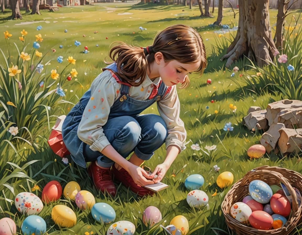 A little girl with brown hair in pigtails