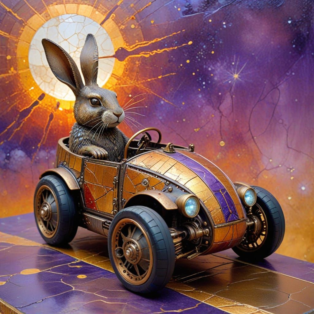 Steampunk Bunny Spacecraft Blurs Reality Lines