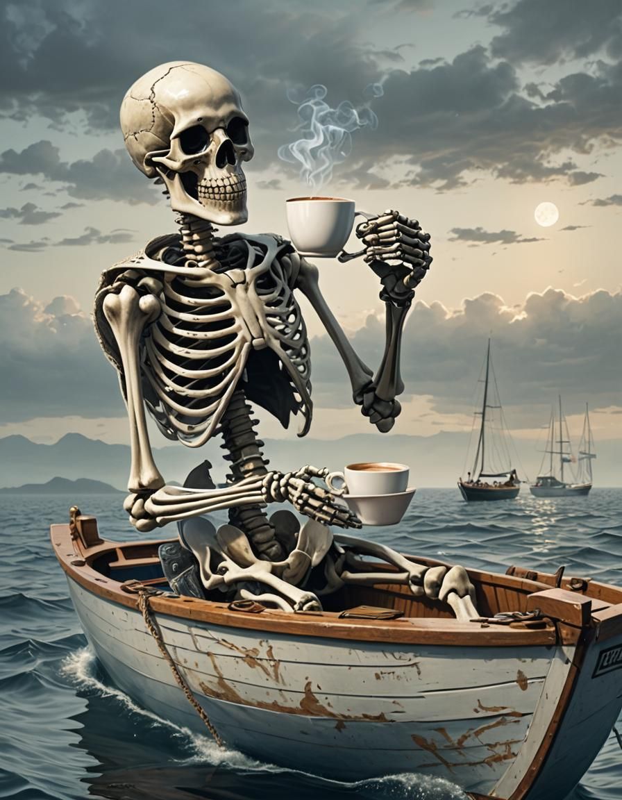 Skeleton's Coffee Break: A Nautical Adventure