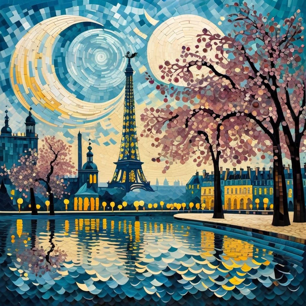 Tuileries Gardens in Paris, Vincent Van Gogh and Salvador Dali