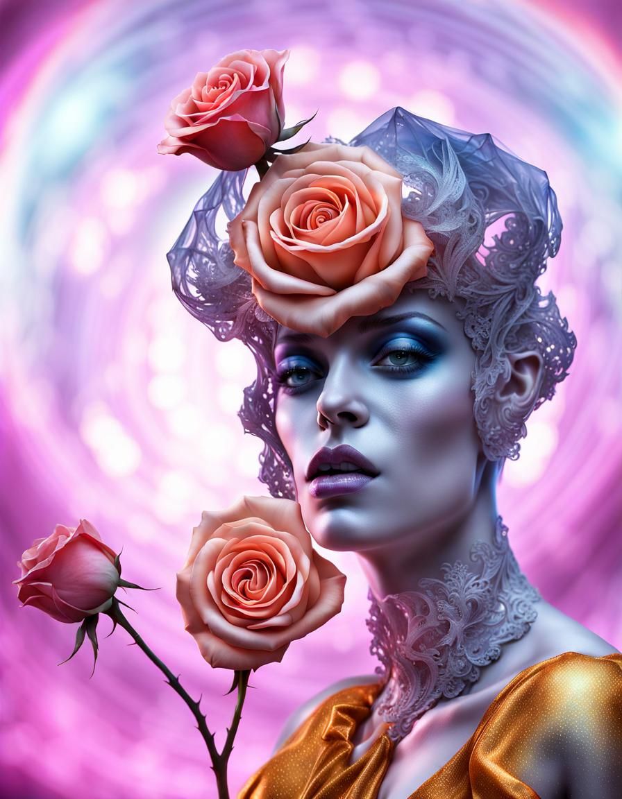 Cosmic Characters in Dreamscape: A Bizarre Photograph