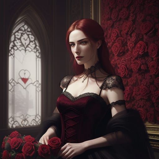 Romantic Valentine's Day Cards with Exquisite Lace and Roses