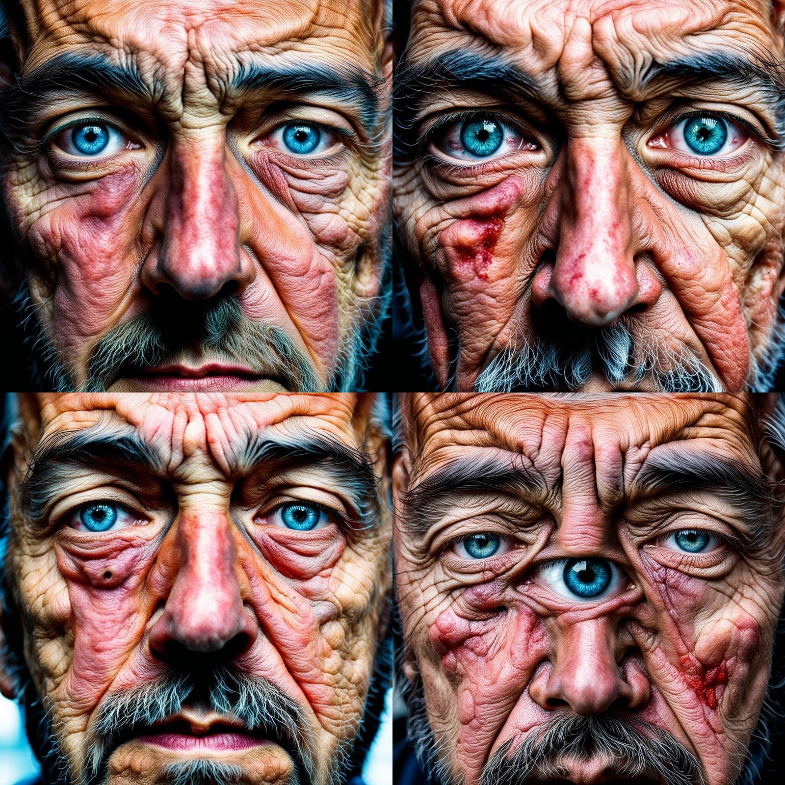 Face Displaying Pain and Ecstasy