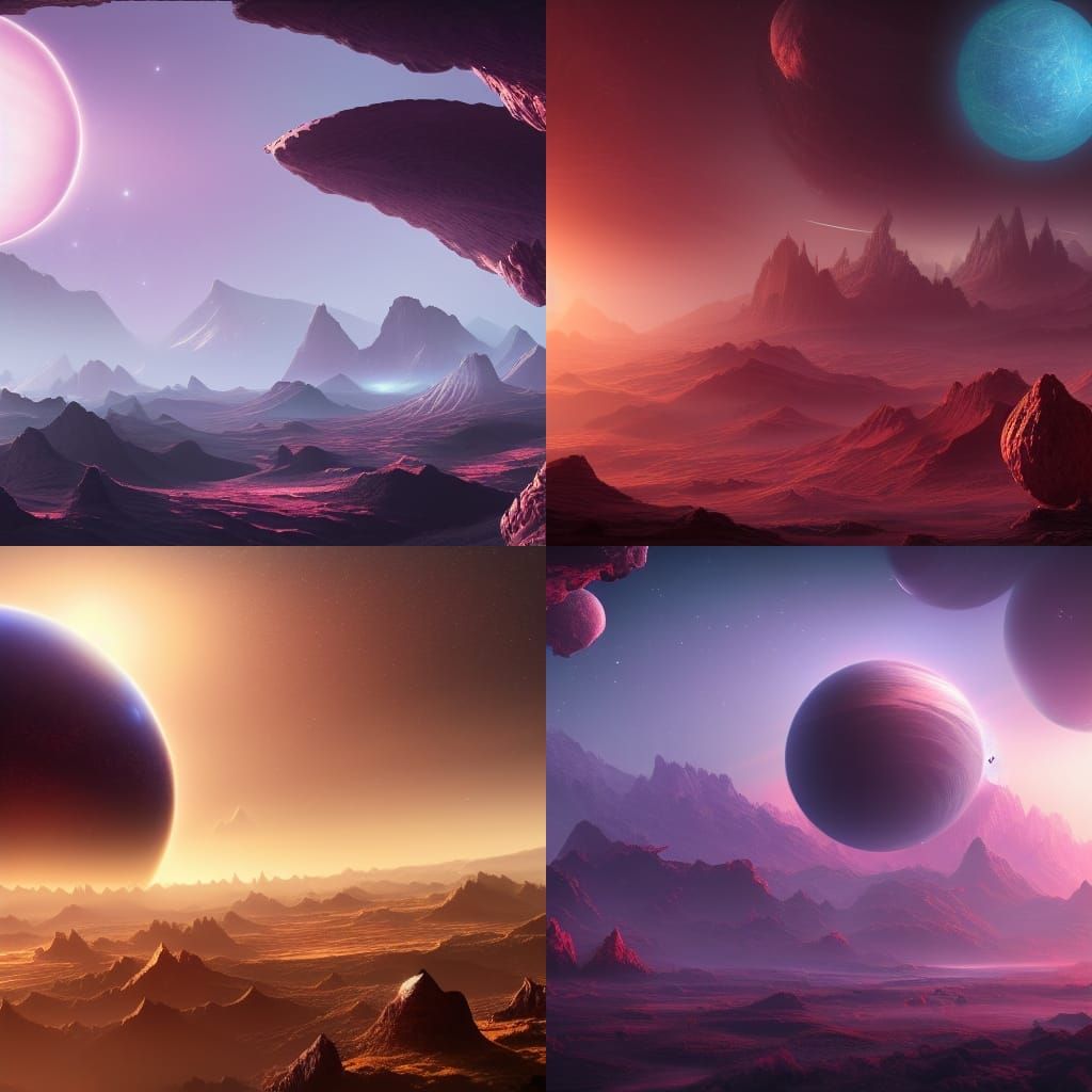 Fantastical Alien Planet Concept Art