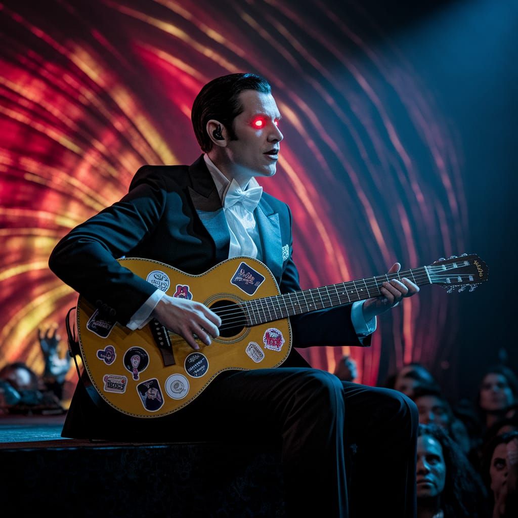 Vampire Rockstar Performs for Eternally Devoted Fans