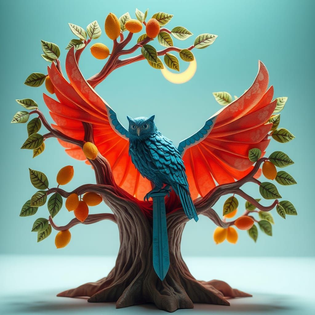 Cosmic Origami Tree of Time and Eternity