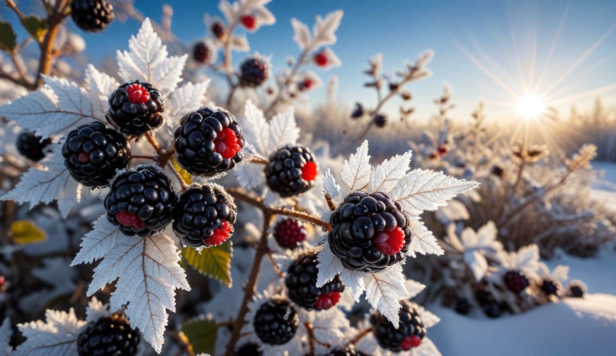 Winter's Bounty in Russia: A Masterful Fractal Landscape