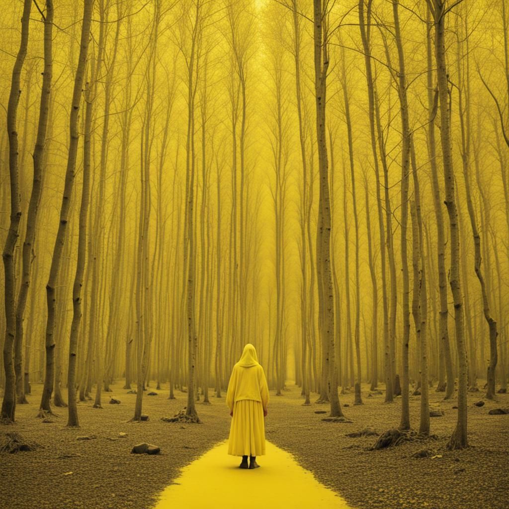 Eerie Yellow World: A Bleak and Unsettling Vision