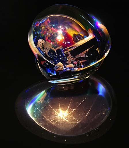 Space Universe Inside Crystal Ball