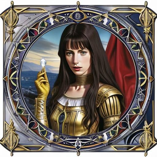 Jane Birkin as Lucrezia Borgia Tarot Portrait