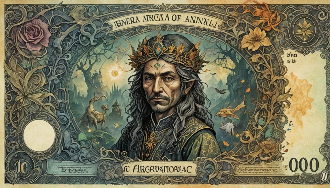 Fantasy Ceremonial Banknote Color Insert