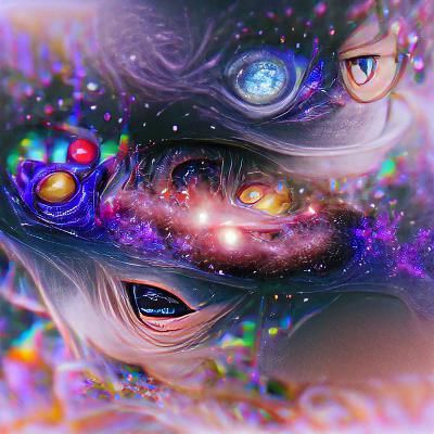 Colorful Nebula in Deep Space