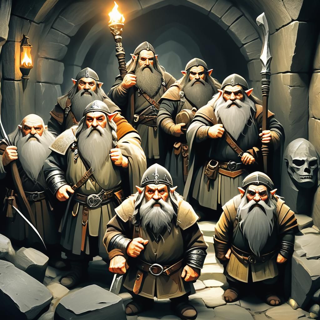Dwarves of Middle-earth in Khazad-dûm