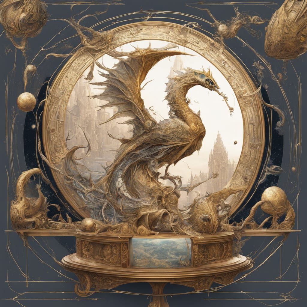 Mummified Dragon - Museum display