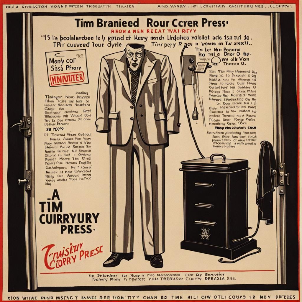 Tim Curry Trouser Press Vintage Advertisement