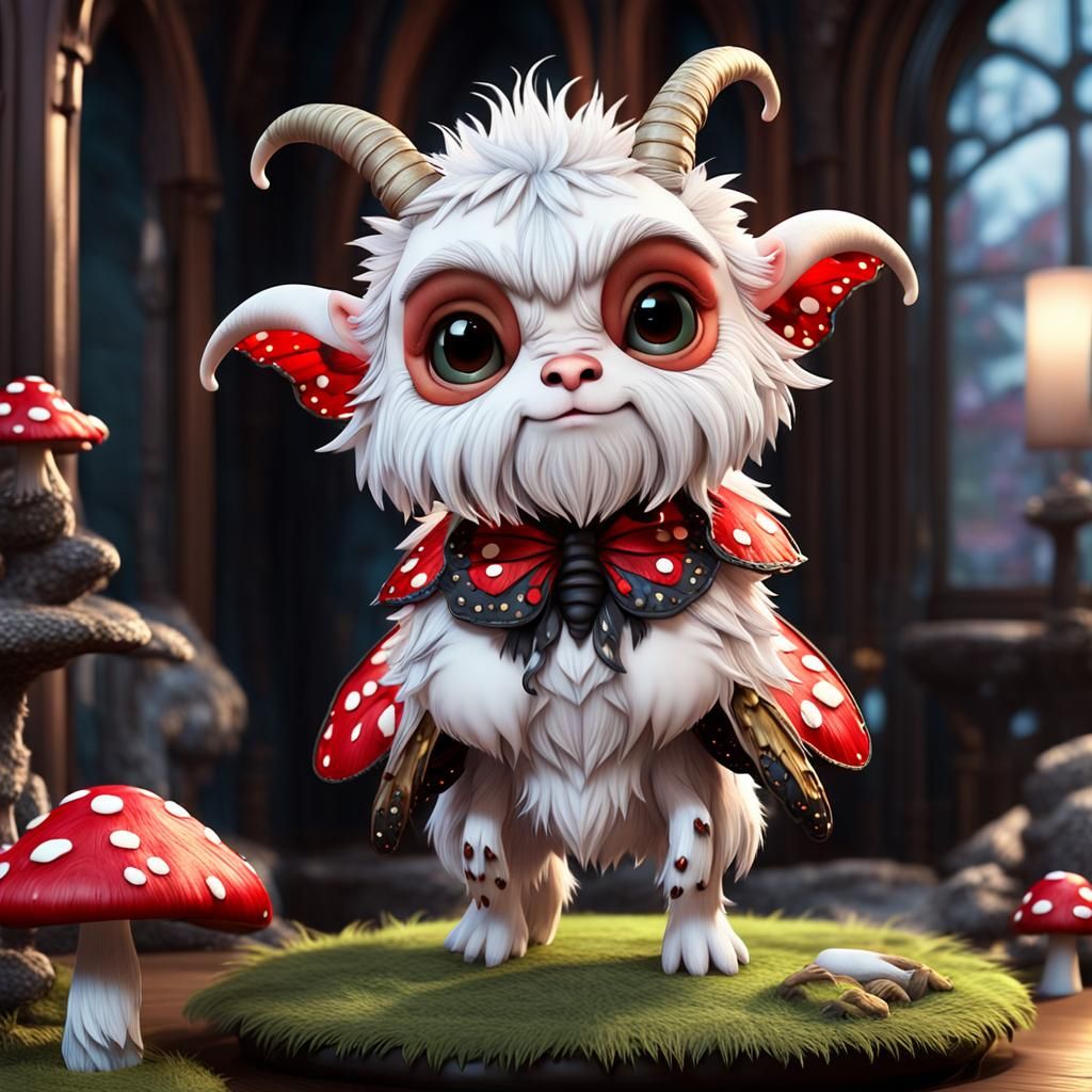 A 3D  chibi cartoon character