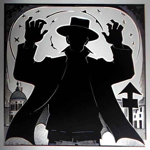 Afterlife Labor Union Meeting in Linocut Style