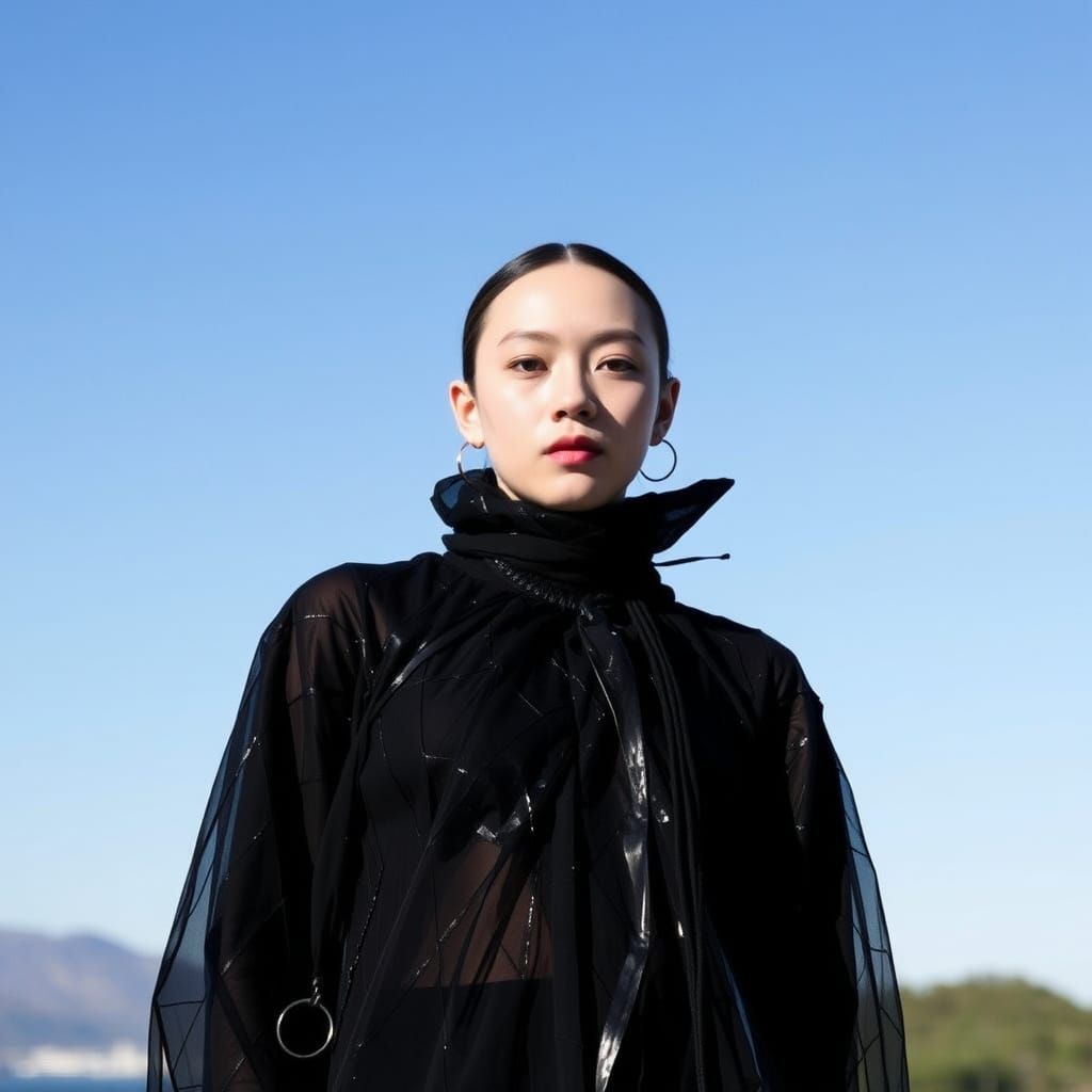 Abstract Form Inspired by Issey Miyake