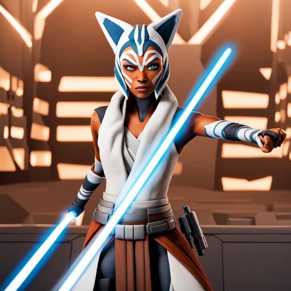 A Star Wars Catwoman with a laser whip