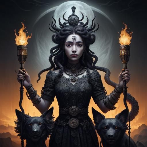 Goddess of the Crossroads: A Digital Matte Painting