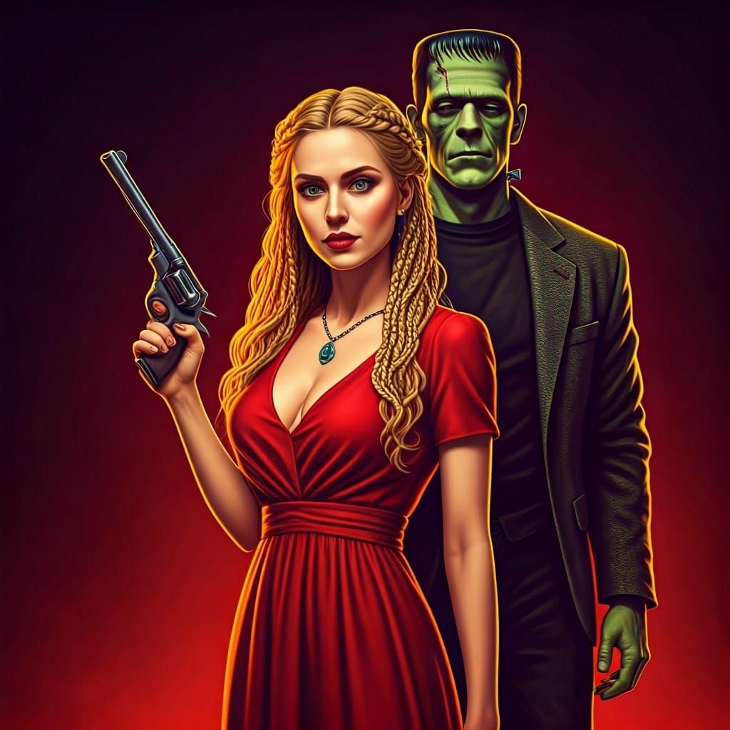 Vintage Glamour Goddess Fights Back in Style