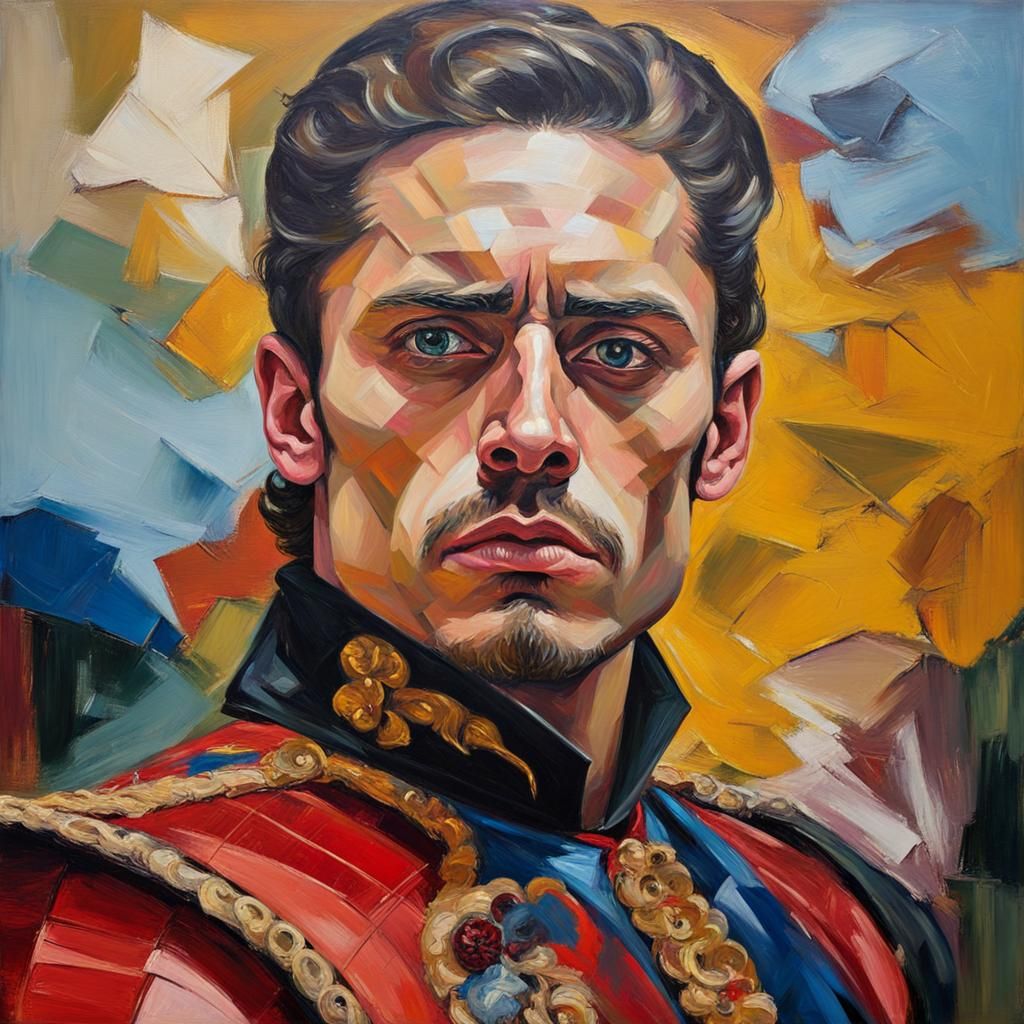 Matador Portrait in Expressionist Oil Painting