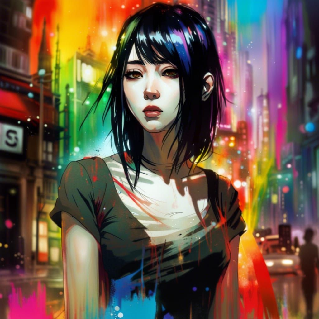 Woman asian : In the city