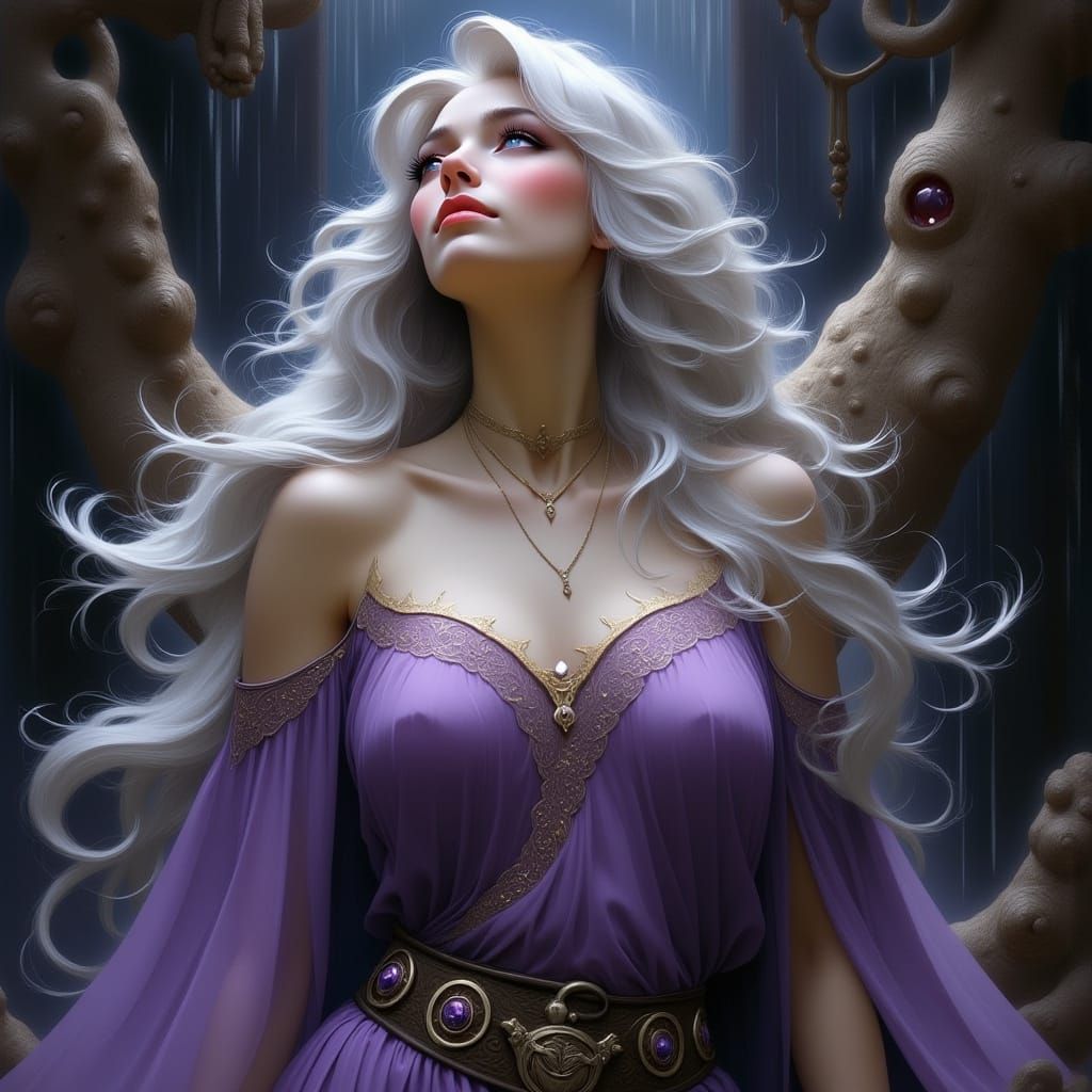 Norse Goddess Gazes Up From Ancient Tome