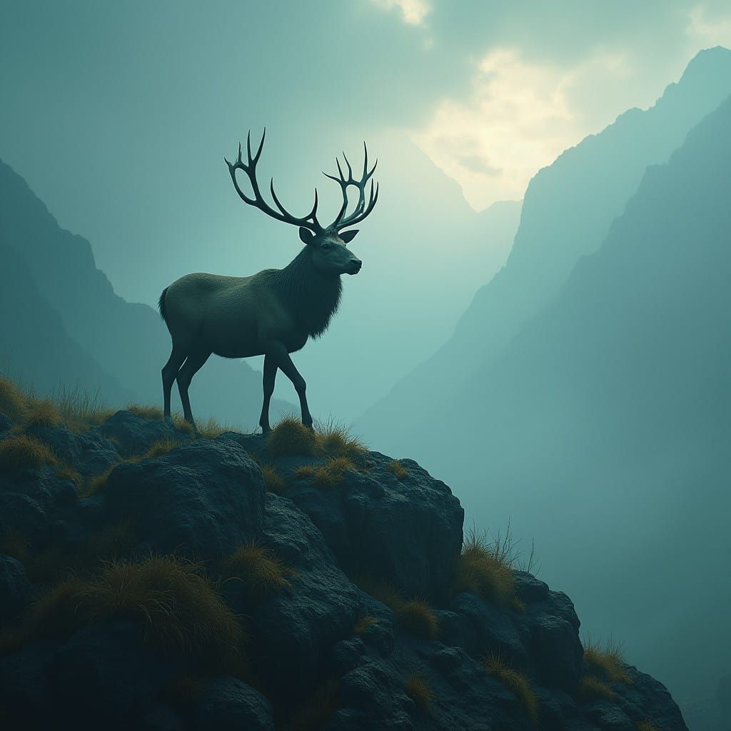 Majestic Highland Stag Embodies Scottish Power