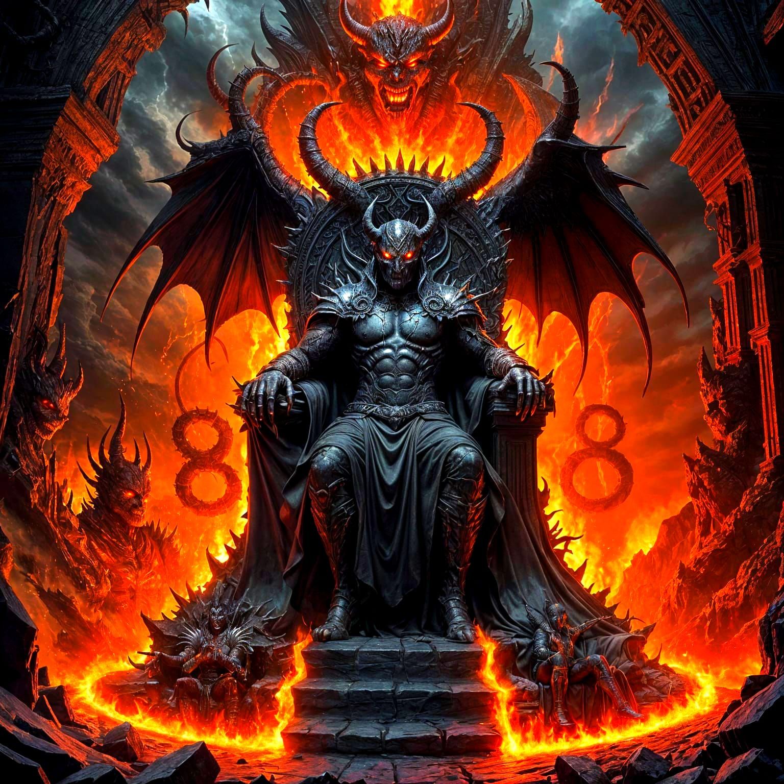 Dark Majesty on the Throne of Shadows