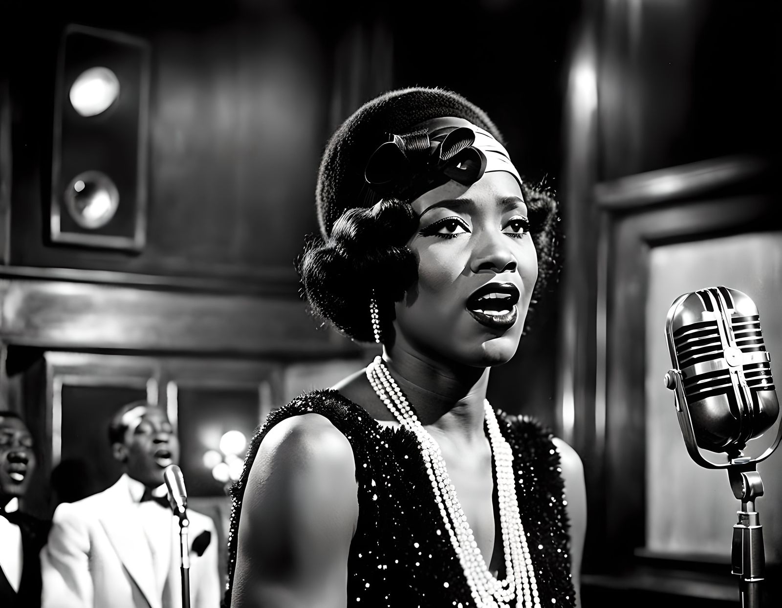 Jazz Singer in the Harlem Renaissance: 1920s Portrait
