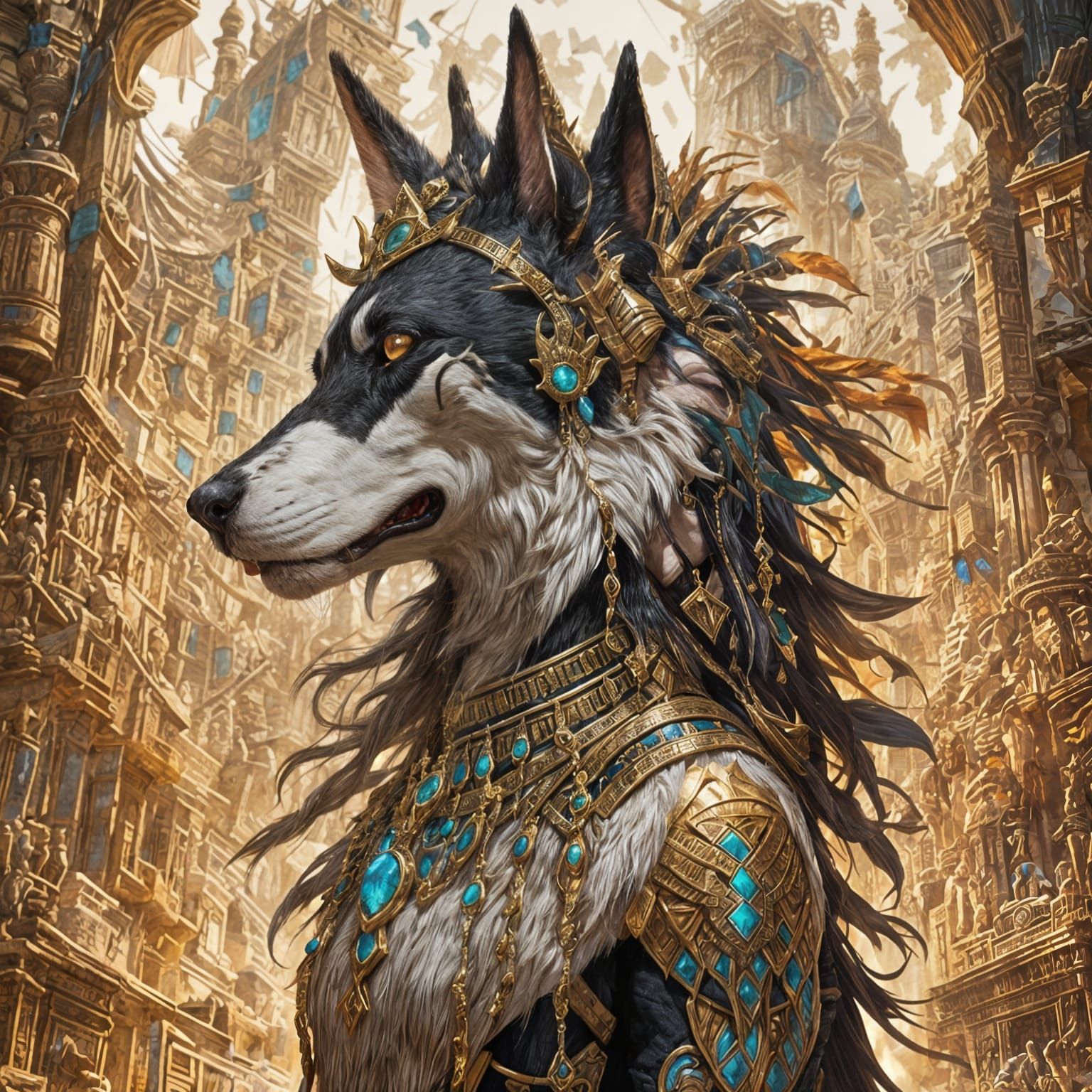 Female Egyptian Anubis Princess