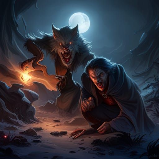 Werewolf vs  Dracula