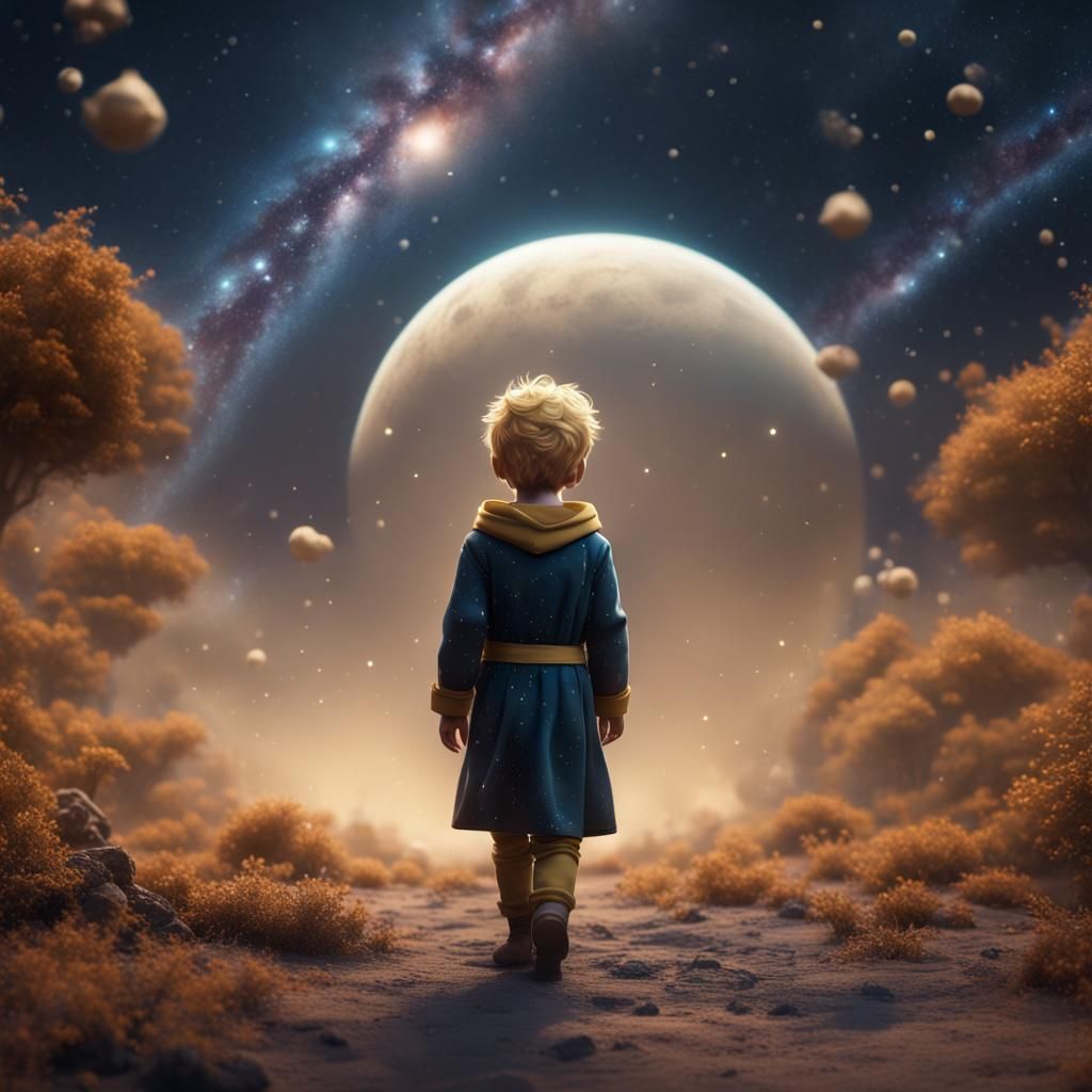 Little Prince Walks in the Milky Way
