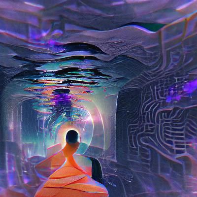 Abstract AI Interpretation: Within the Current