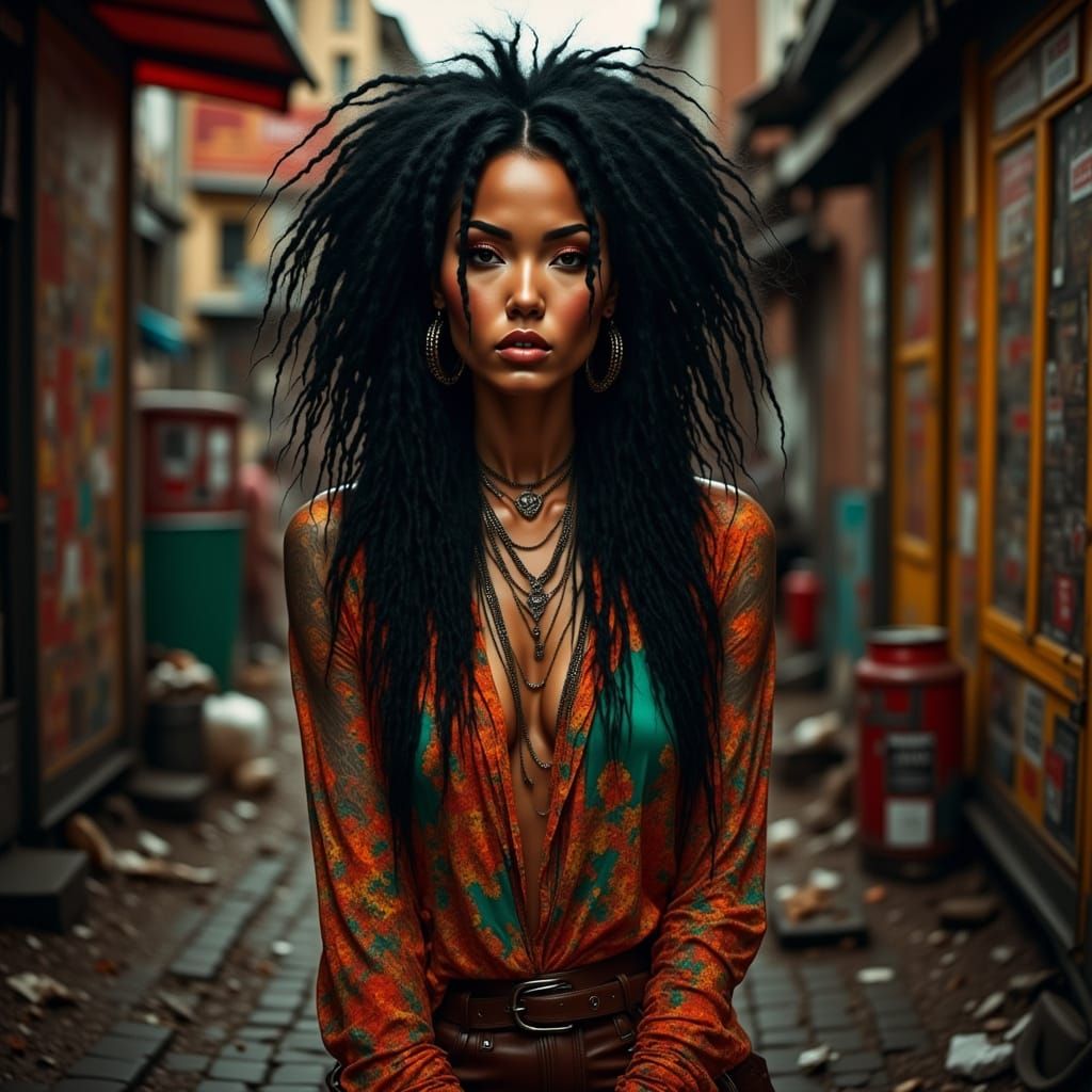 Jhene Aiko as Anggun in Kowloon, Grungepunk Style