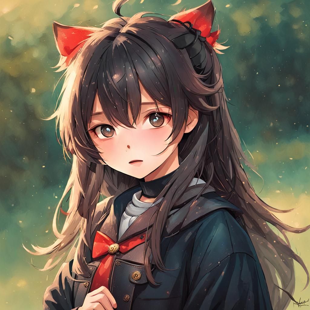 Abstract ASCII Art with Hearts and Faces