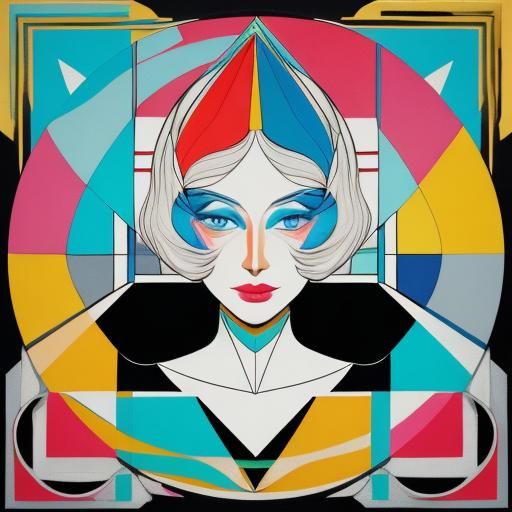 Cartoon Bonnie and Clyde in Pop Art Style