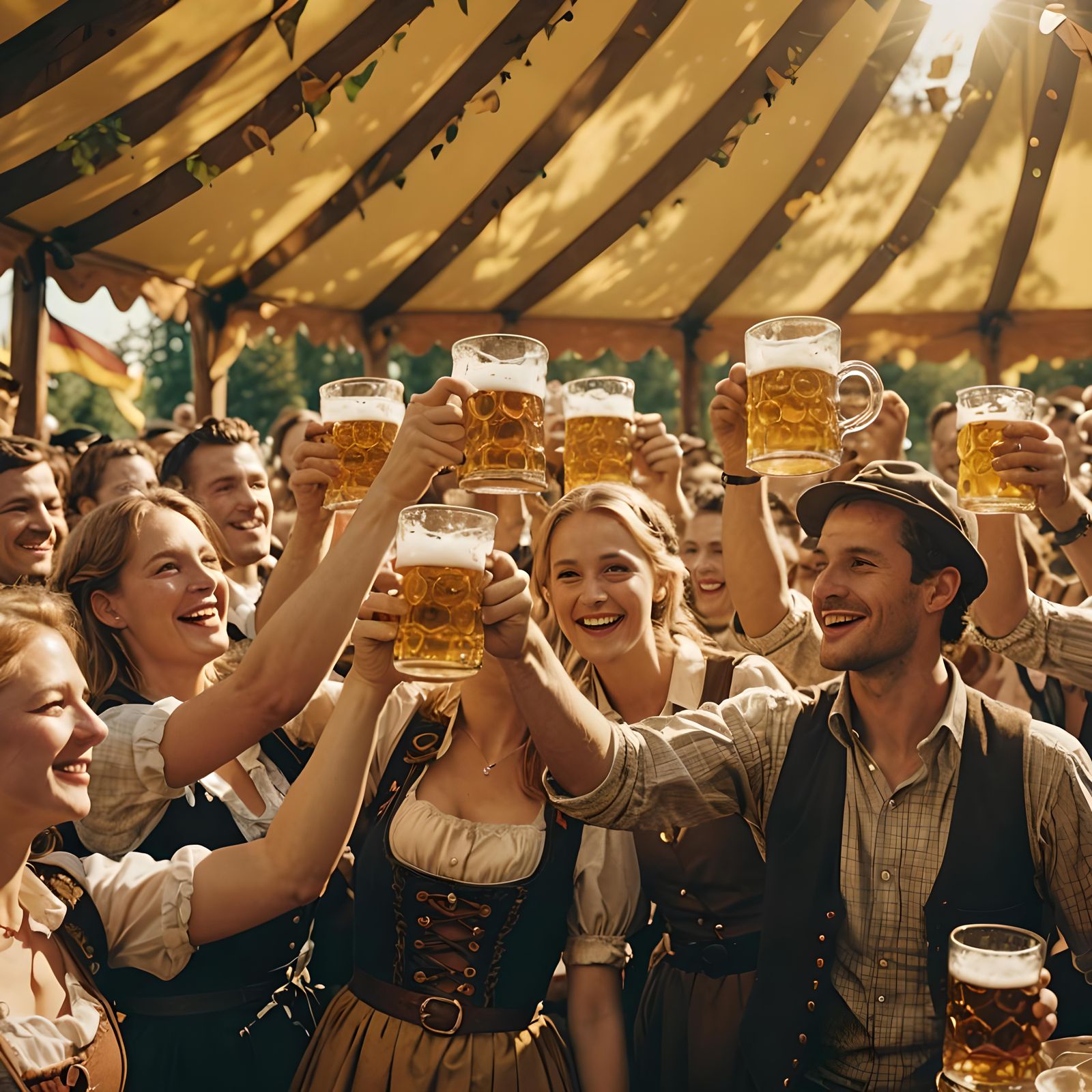 Cinematic Oktoberfest Celebration Film Still