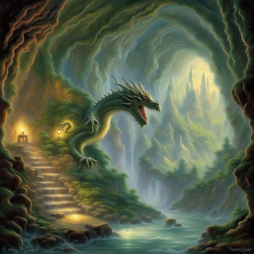 Ethereal Dragon Lair in Misty Cave