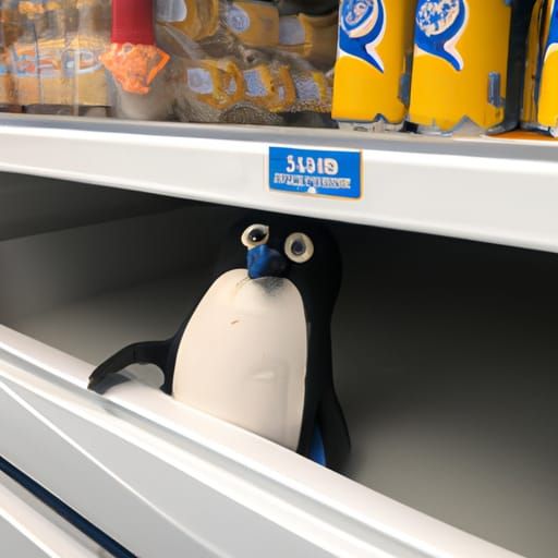 Penguin Prank: Hiding in Tesco Freezer