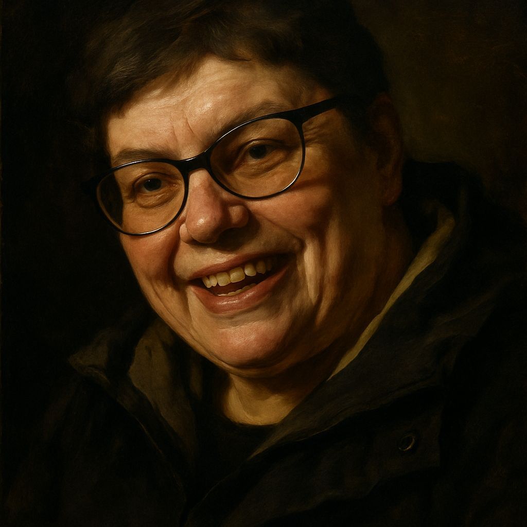 Woman's Portrait in Watercolor, Caravaggio Style