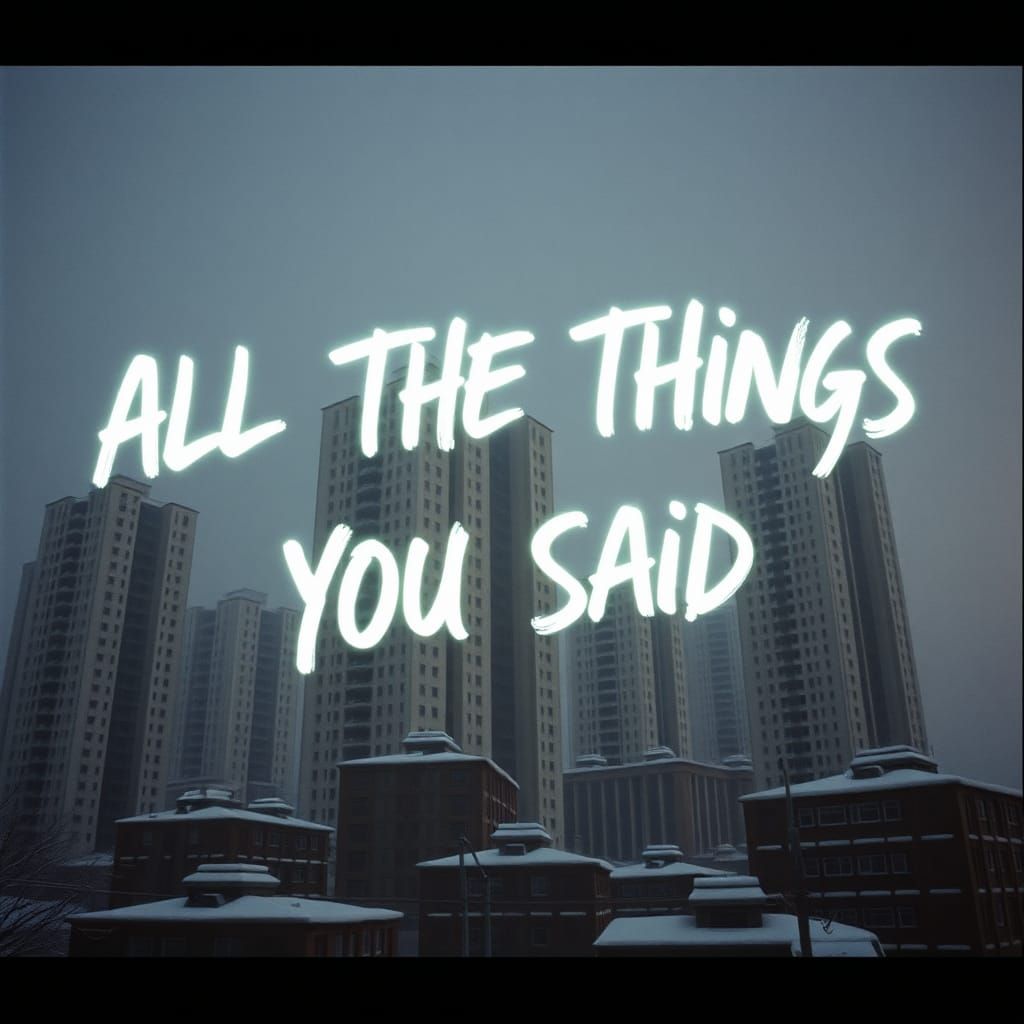 ALL THE THINGS YOU SAID