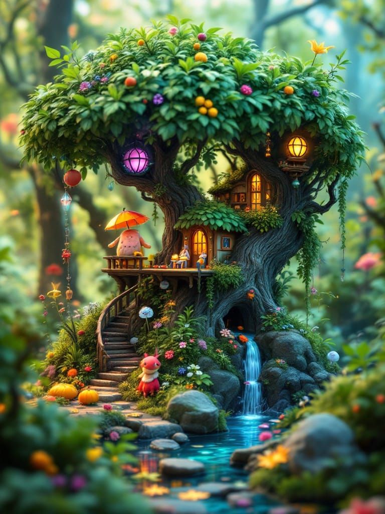 Enchanted Forest in Glass Box: Anarchitecture Style