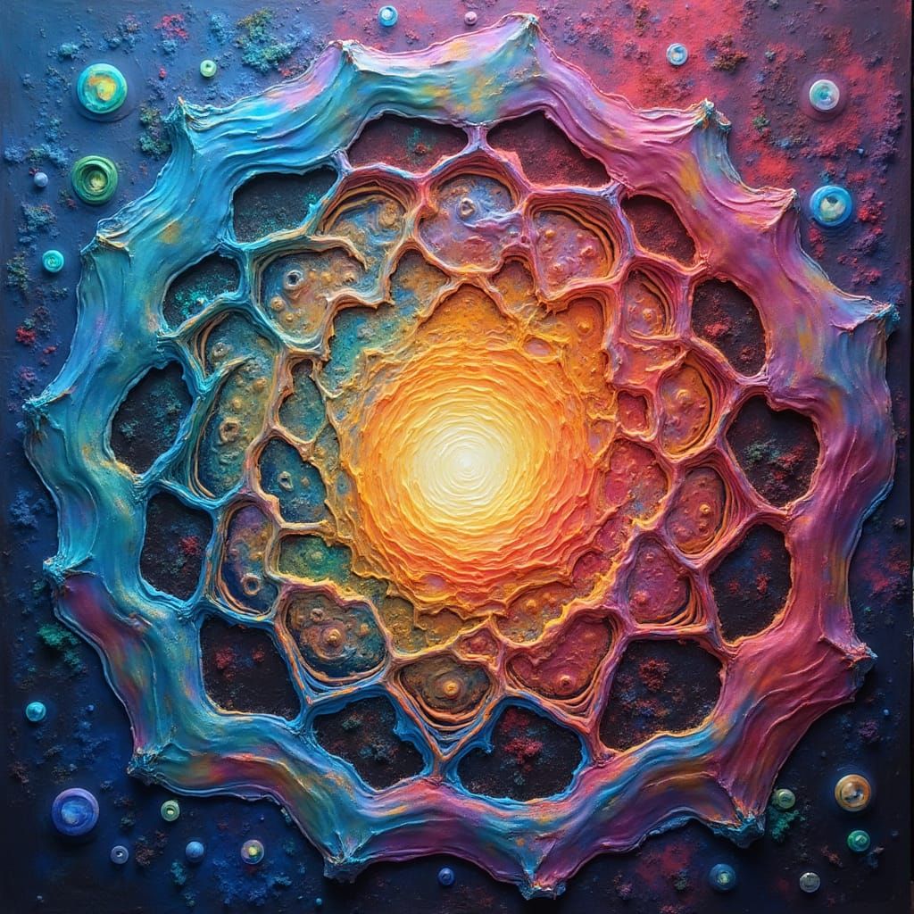 Cosmic Papier de Collège Cosic with Holographic Effects