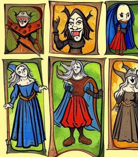 and here are the portraits of my relatives, cousin anna at the bottom left... or she at the top right. well, definitely ...