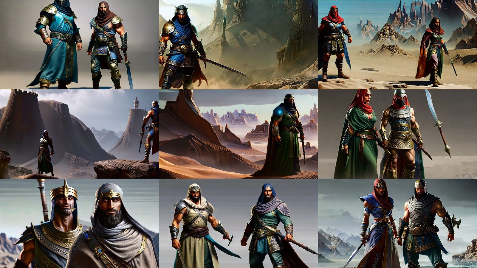 High Fantasy Arab Rogue Concept Art