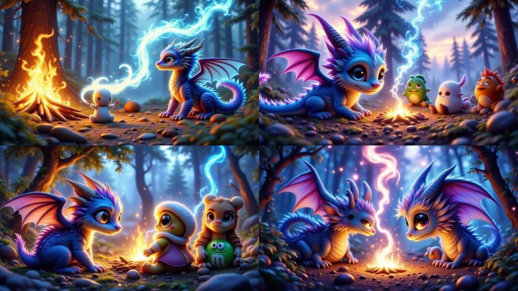 Dragon Stalks Marshmallow Man and Friends